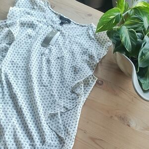 Jcrew FLUTTER sleeve Top